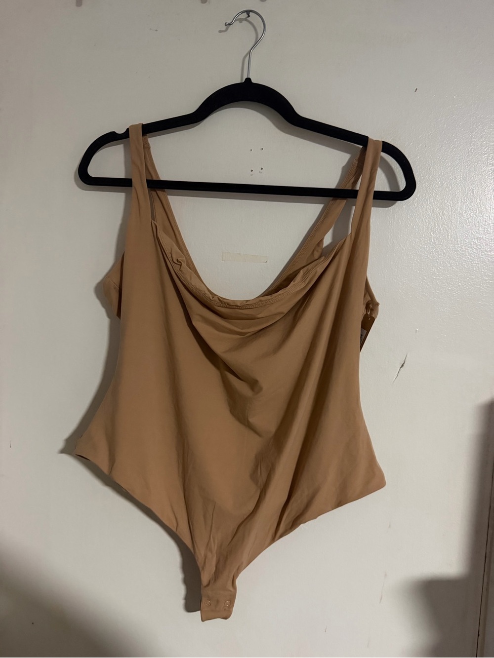NWT SKIMS Fits Everybody Scoop Neck Bodysuit Ochre Brown Plus Size 4X